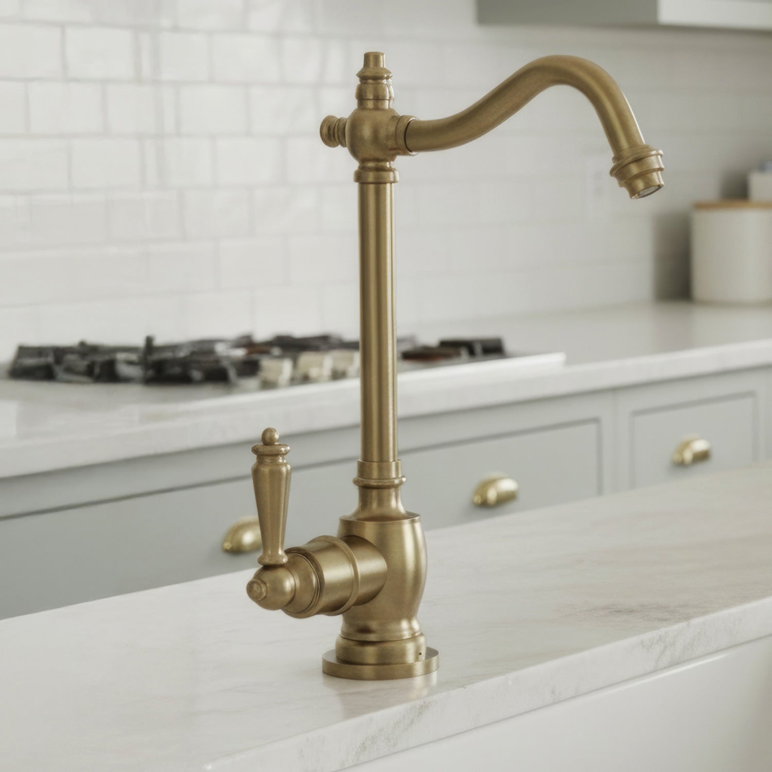 Point of Use Instant Hot Water Drinking Faucet with Traditional