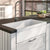 single bowl fireclay kitchen sinks with reversible front apron lips