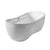 Oval Double Ended Lucite Acrylic Freestanding Bathtub with Curved Rim