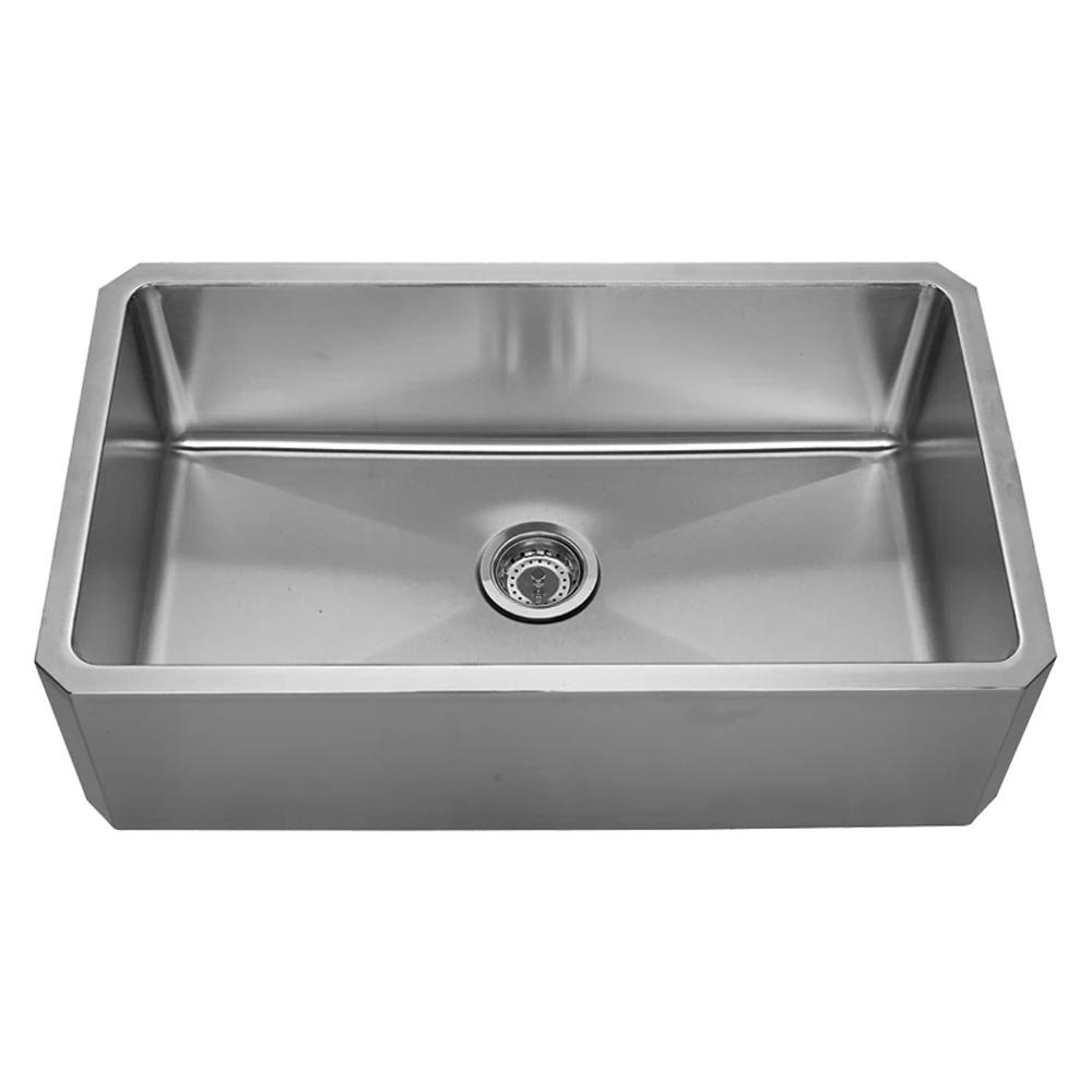 31" Brushed Stainless Steel Single Bowl Front Apron Undermount Sink
