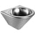 14" Noah's Collection Brushed stainless steel commercial single bowl wall mount wash basin