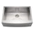 30" Noah's Collection Brushed stainless steel commercial single bowl sink with an arched front apron
