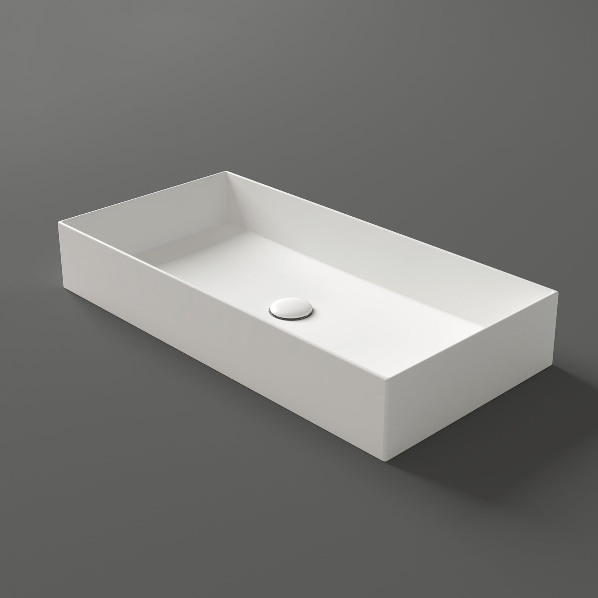 31&quot; Large Rectangular Above Mount Basin/Vessel Sink