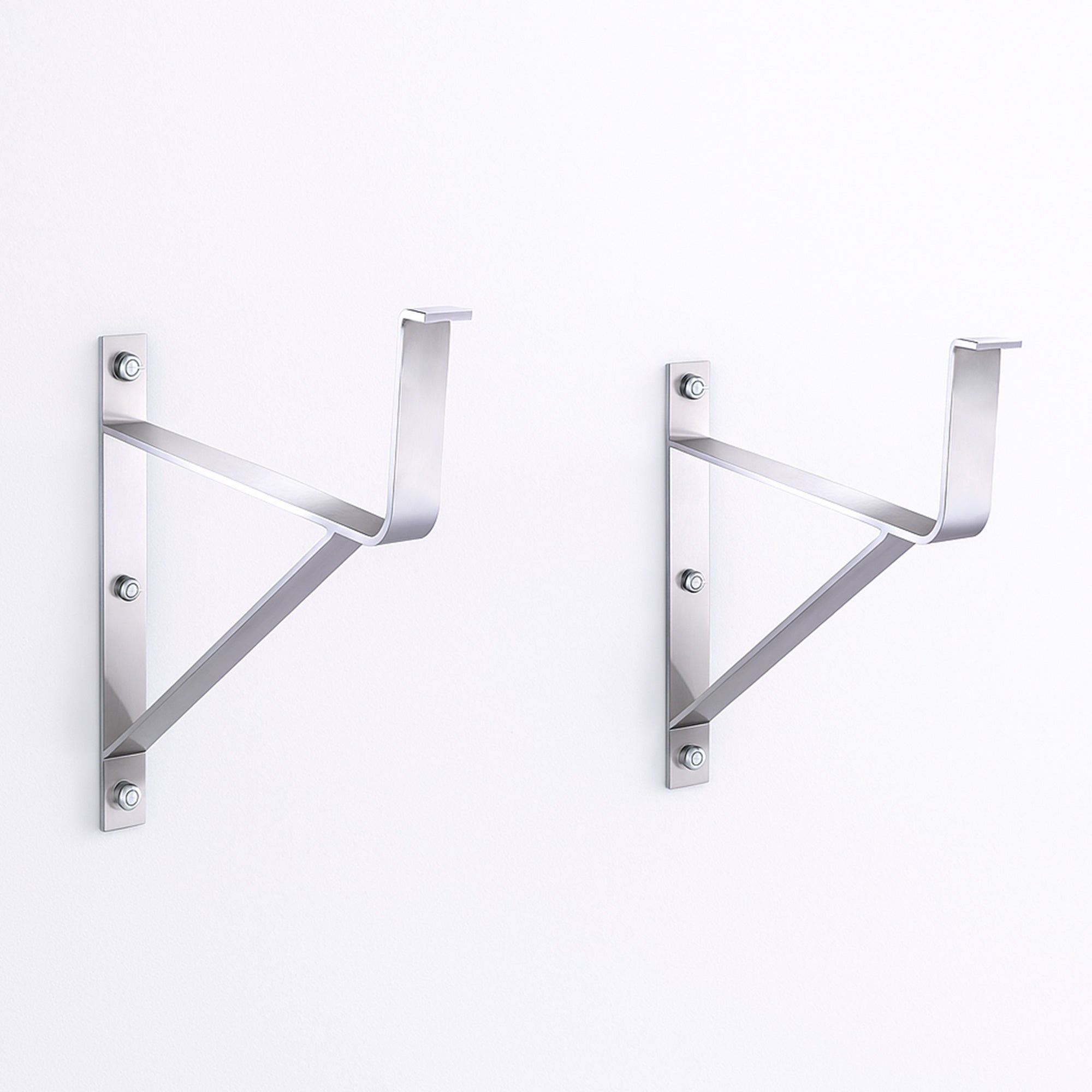 Wall Mount Brackets for Extra Support. For use with Whitehaus Sink WHNCD72