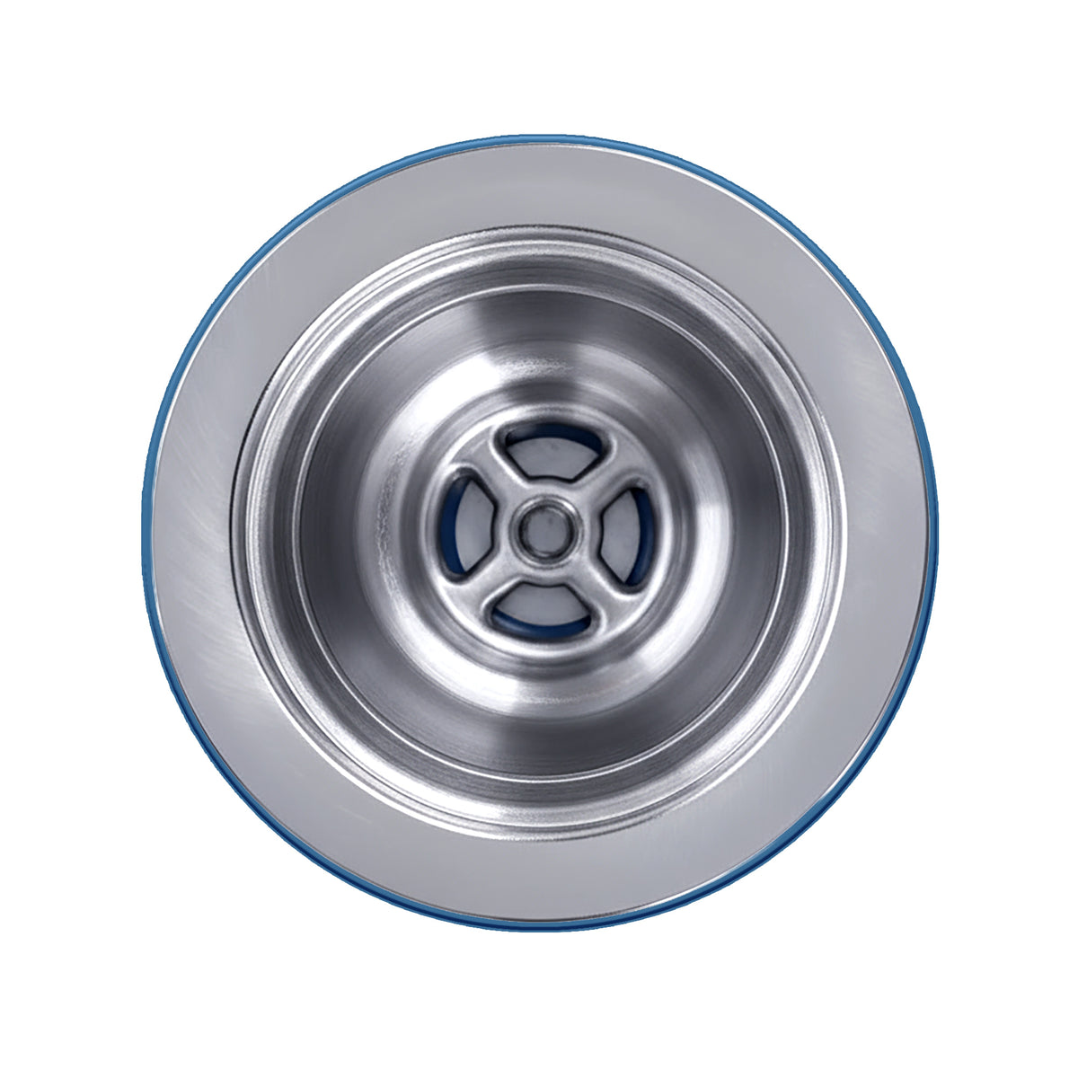 3-1/2&quot; SOLID STAINLESS STEEL BASKET STRAINER WITH POLISHED FINISH AND deep removable basket