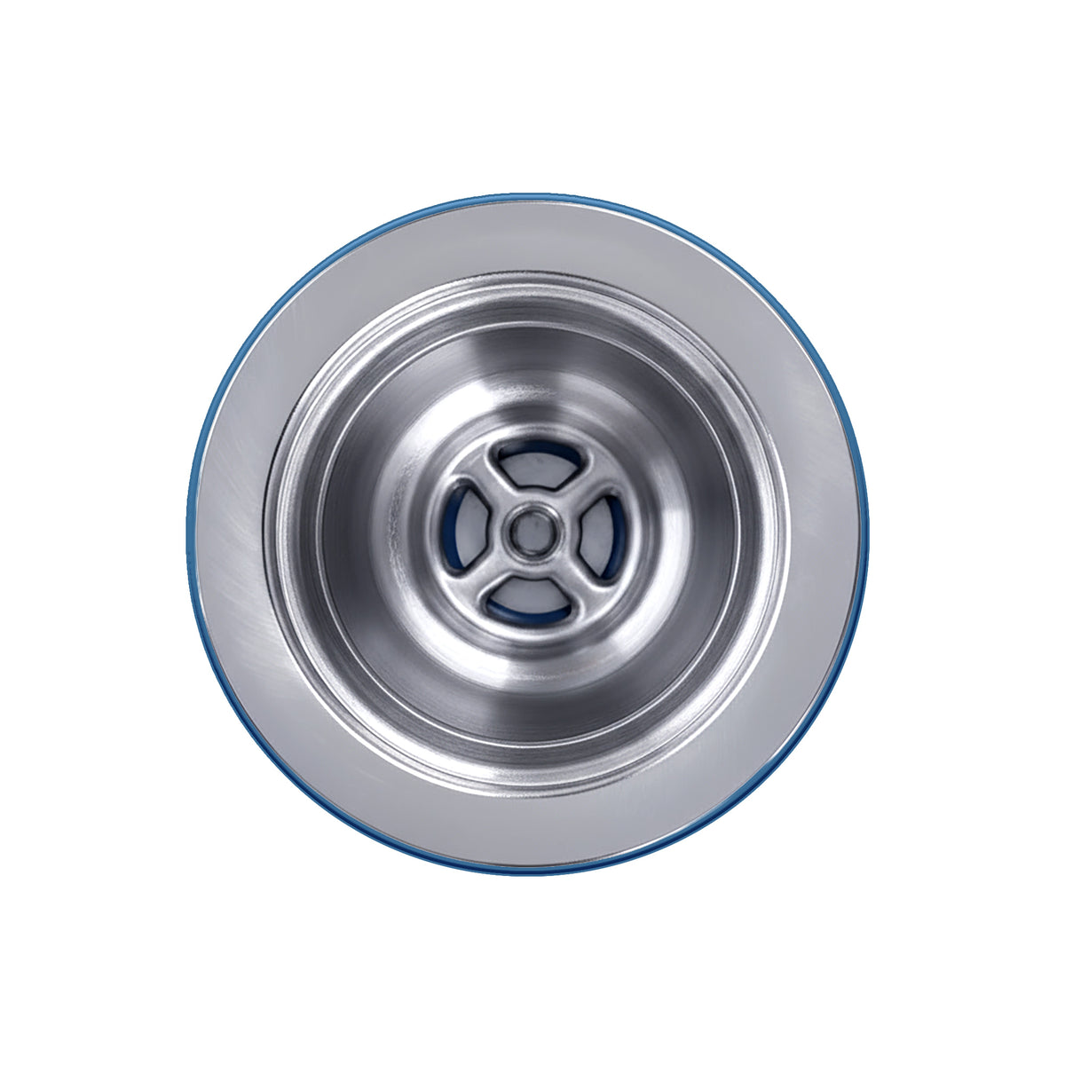 3-1/2&quot; SOLID STAINLESS STEEL BASKET STRAINER WITH POLISHED FINISH AND deep removable basket