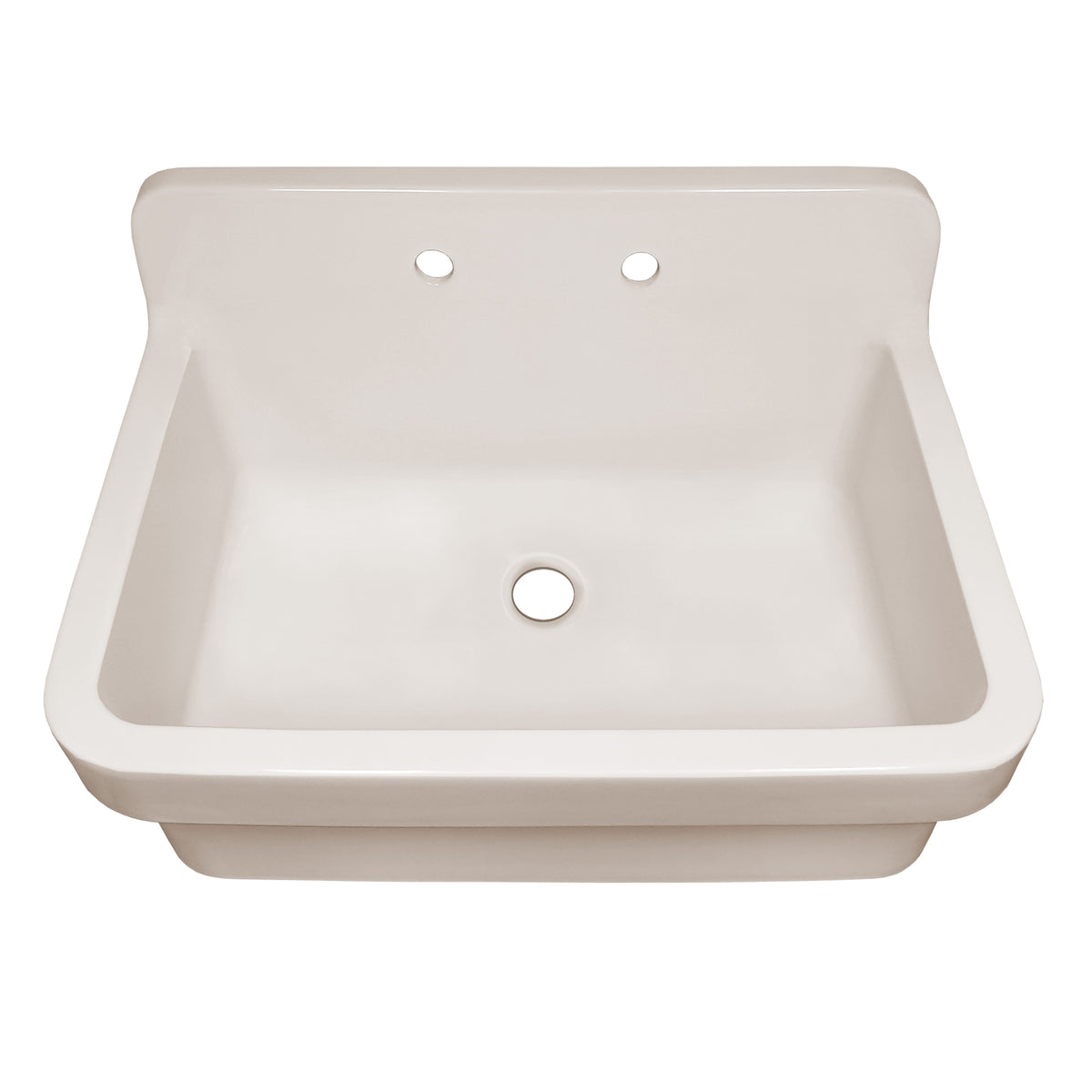 30&quot; single bowl fireclay kitchen/utility front apron sink with high backsplash and faucet drilling