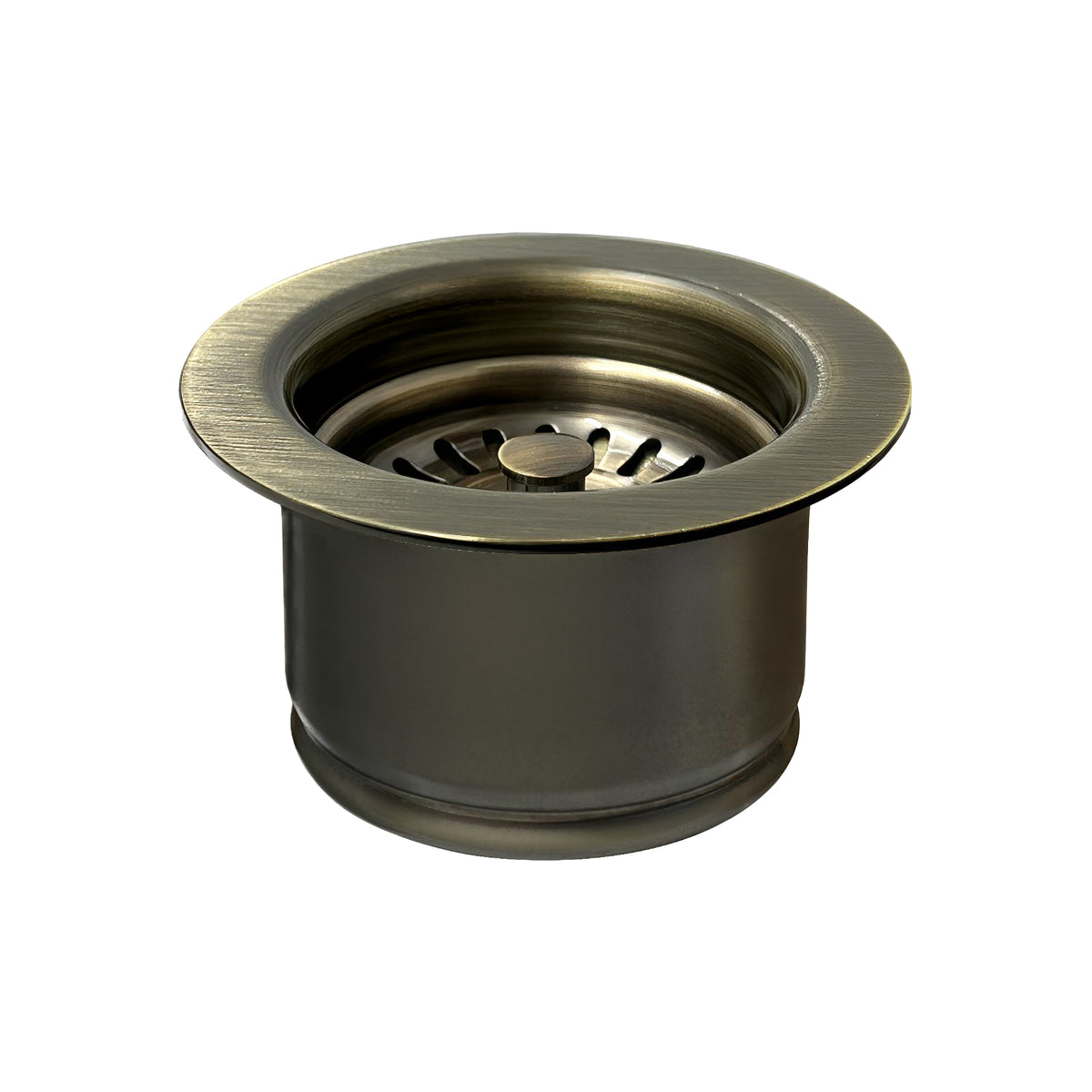 3-1/2&quot; Waste Disposer Trim with Matching Basket Strainer for Deep Fireclay Sinks