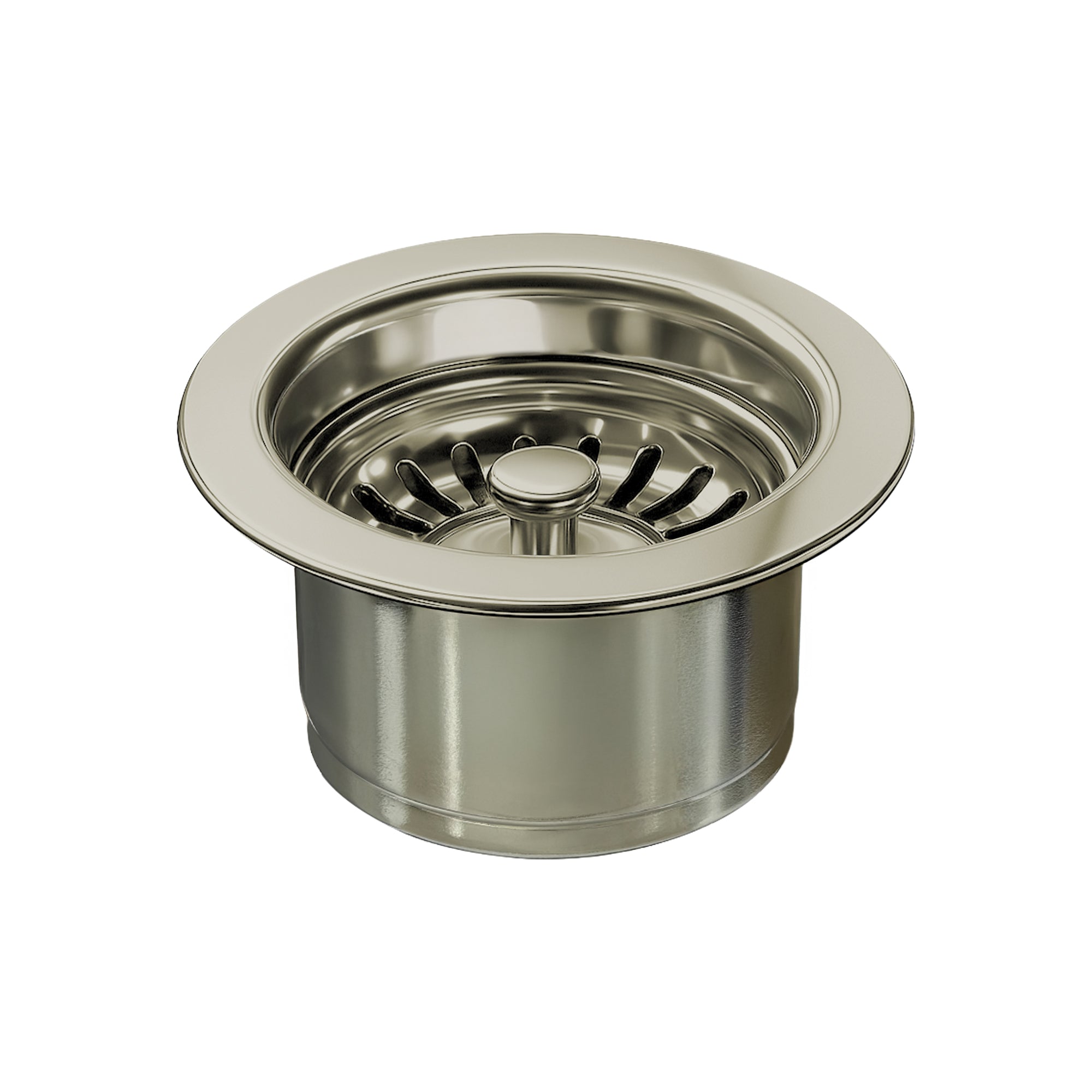 3-1/2" Waste Disposer Trim with Matching Basket Strainer for Deep Fireclay Sinks