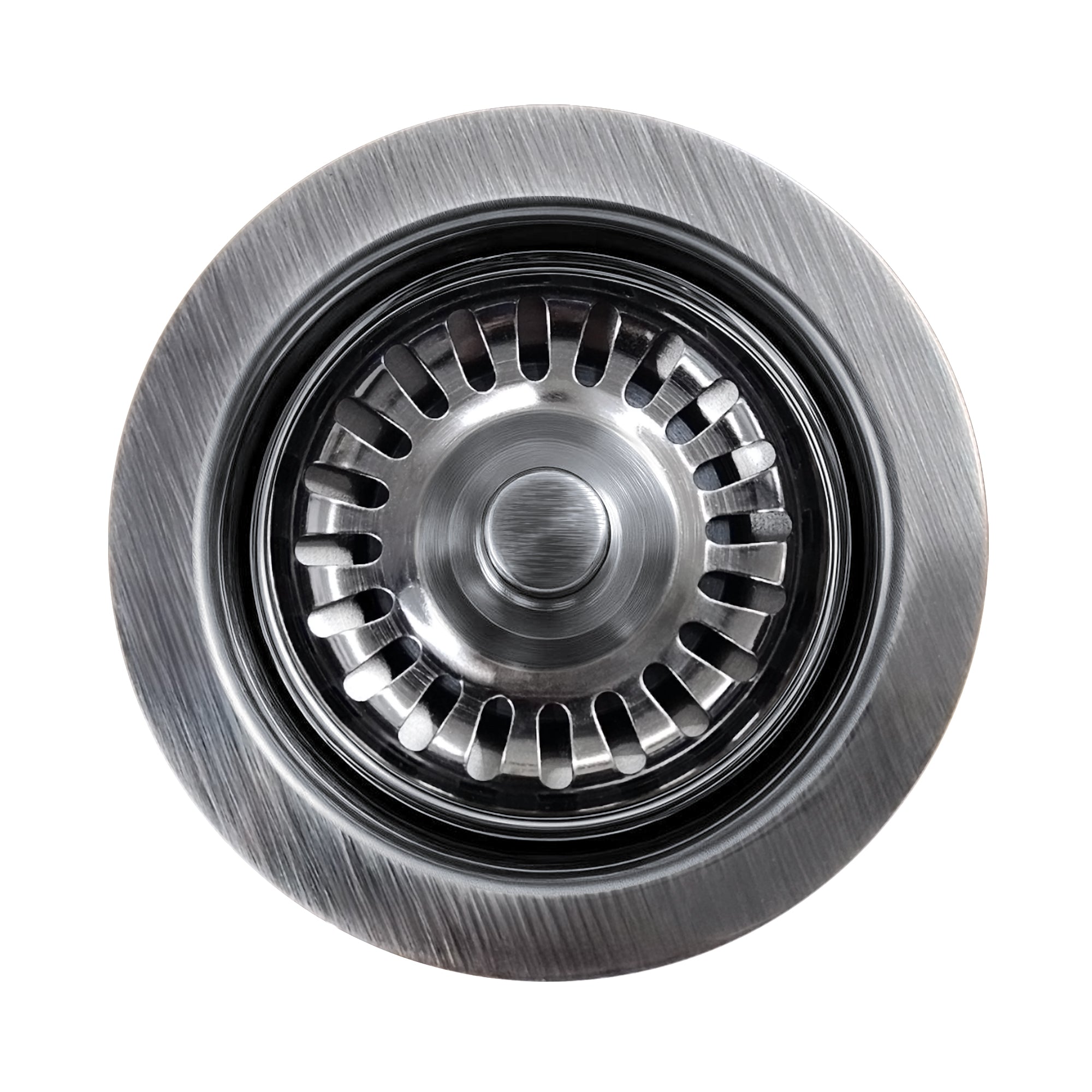 3-1/2" Waste Disposer Trim with Matching Basket Strainer for Deep Fireclay Sinks