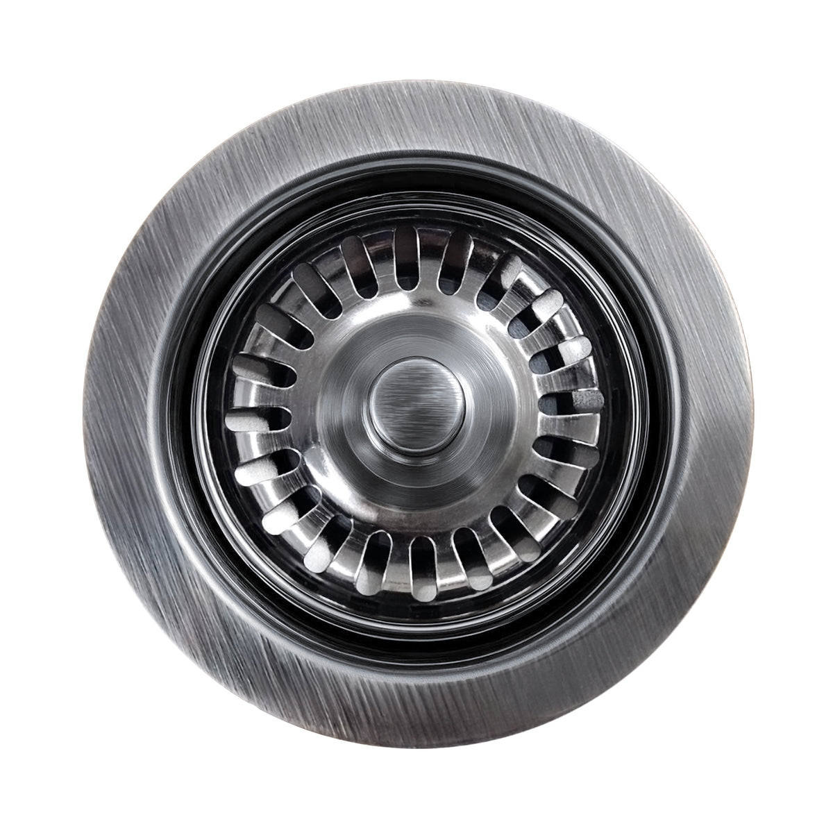 3-1/2&quot; Waste Disposer Trim with Matching Basket Strainer for Deep Fireclay Sinks