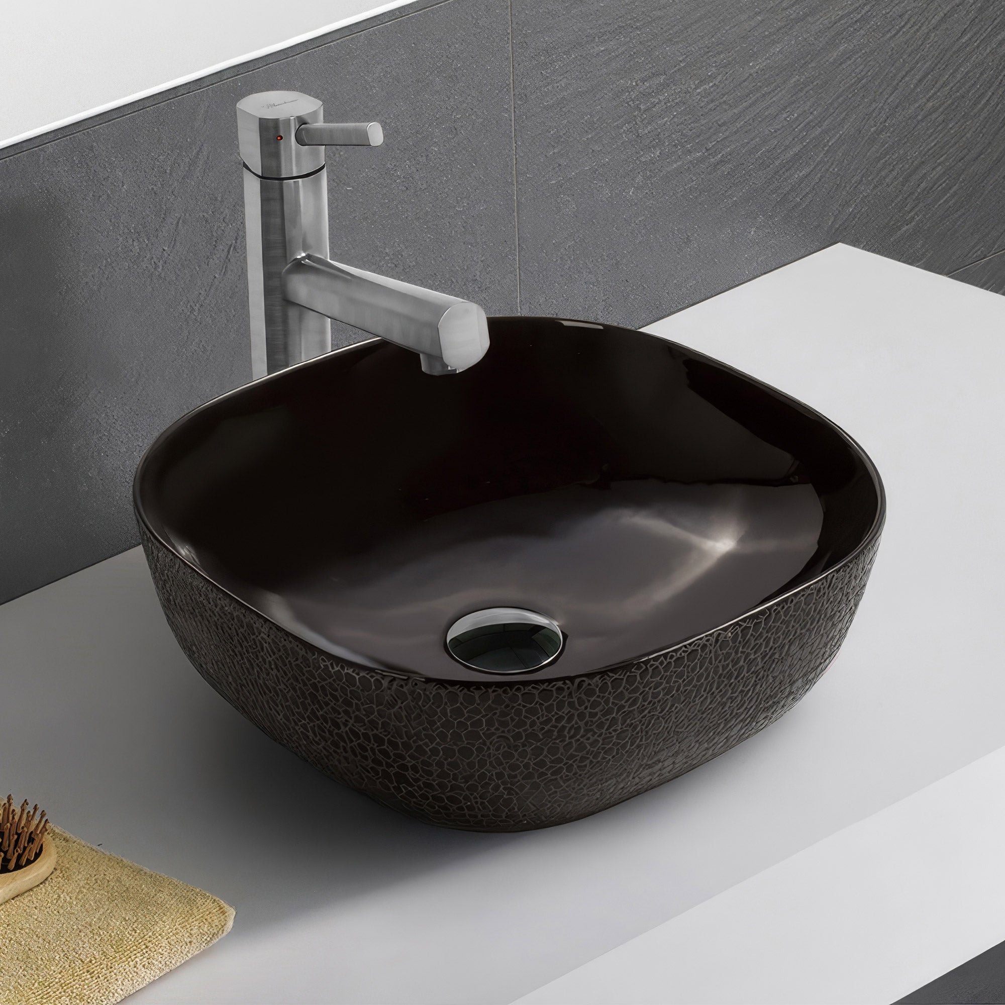 17" Square Above Mount/ Vessel Lavatory Basin
