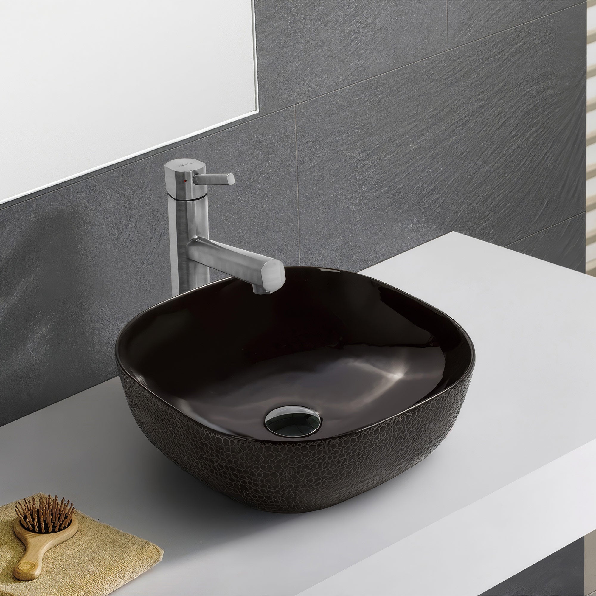 17" Square Above Mount/ Vessel Lavatory Basin