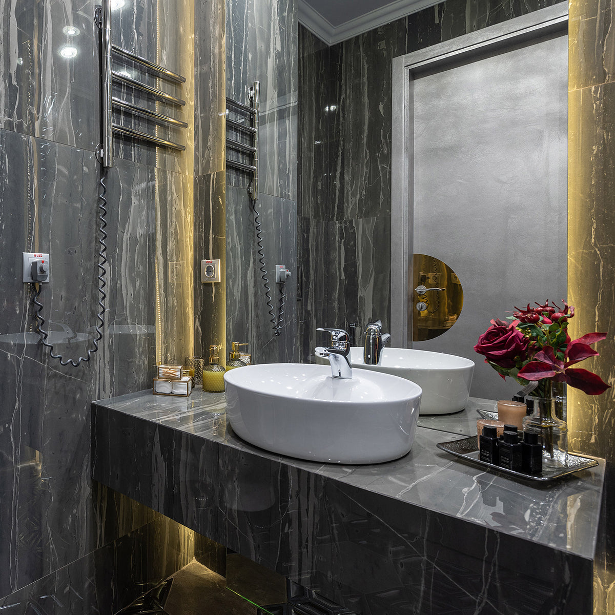 17&quot; Round Above Mount Basin With Single Faucet Hole Drill