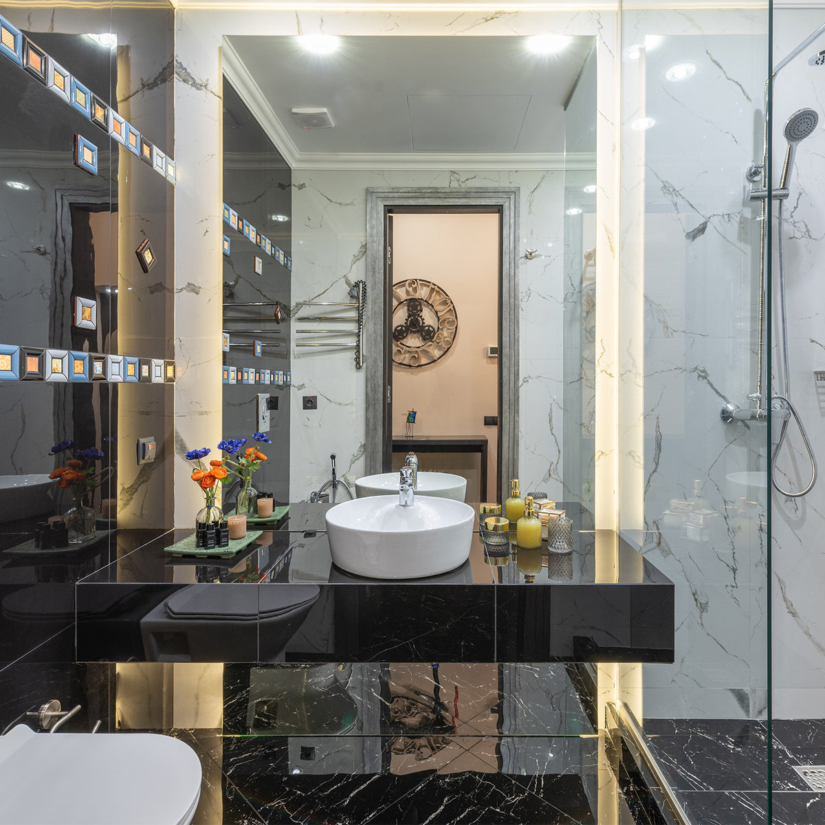 17&quot; Round Above Mount Basin With Single Faucet Hole Drill