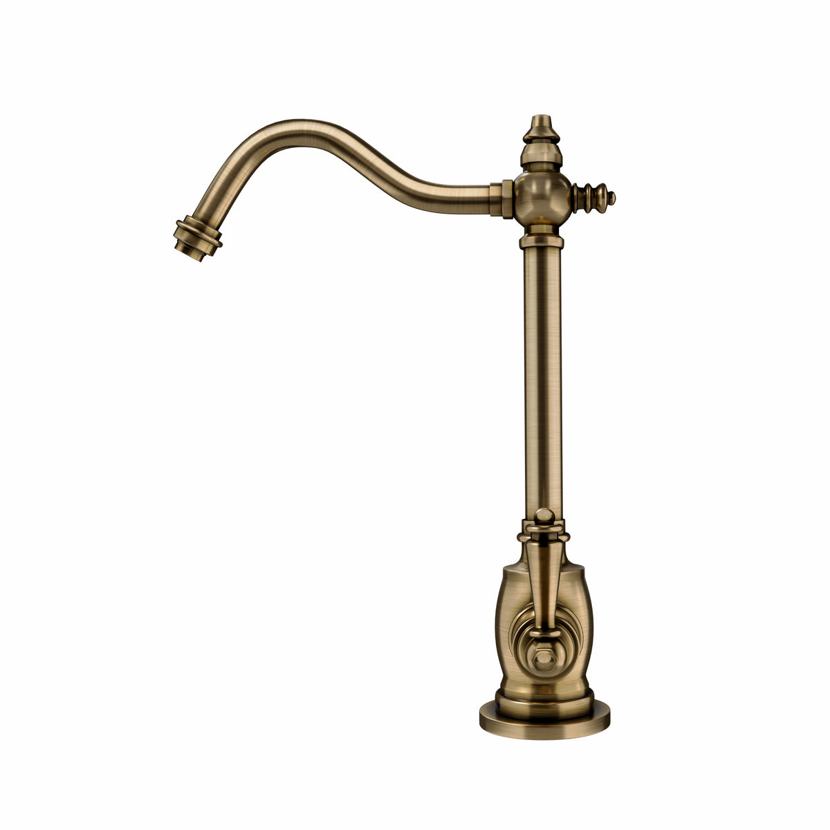 Point of Use Cold Water Drinking Faucet with Traditional Swivel Spout