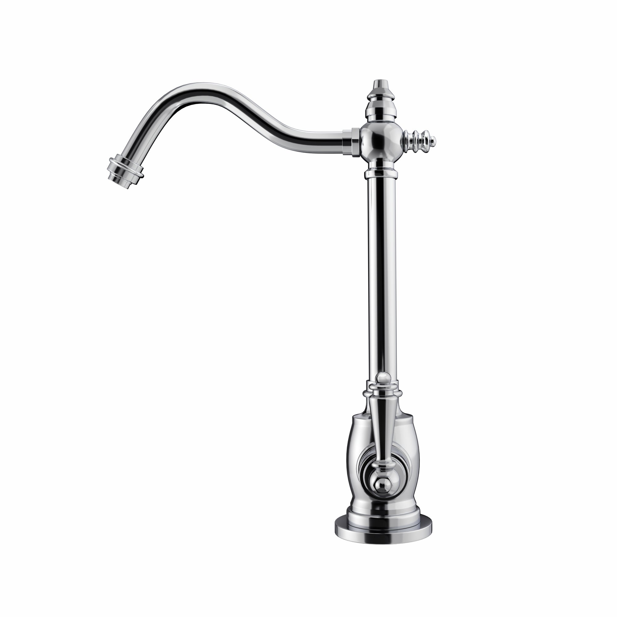 Point of Use Cold Water Drinking Faucet with Traditional Swivel Spout