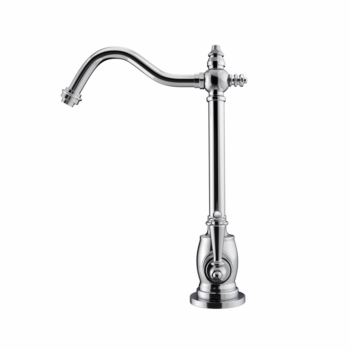 Point of Use Cold Water Drinking Faucet with Traditional Swivel Spout
