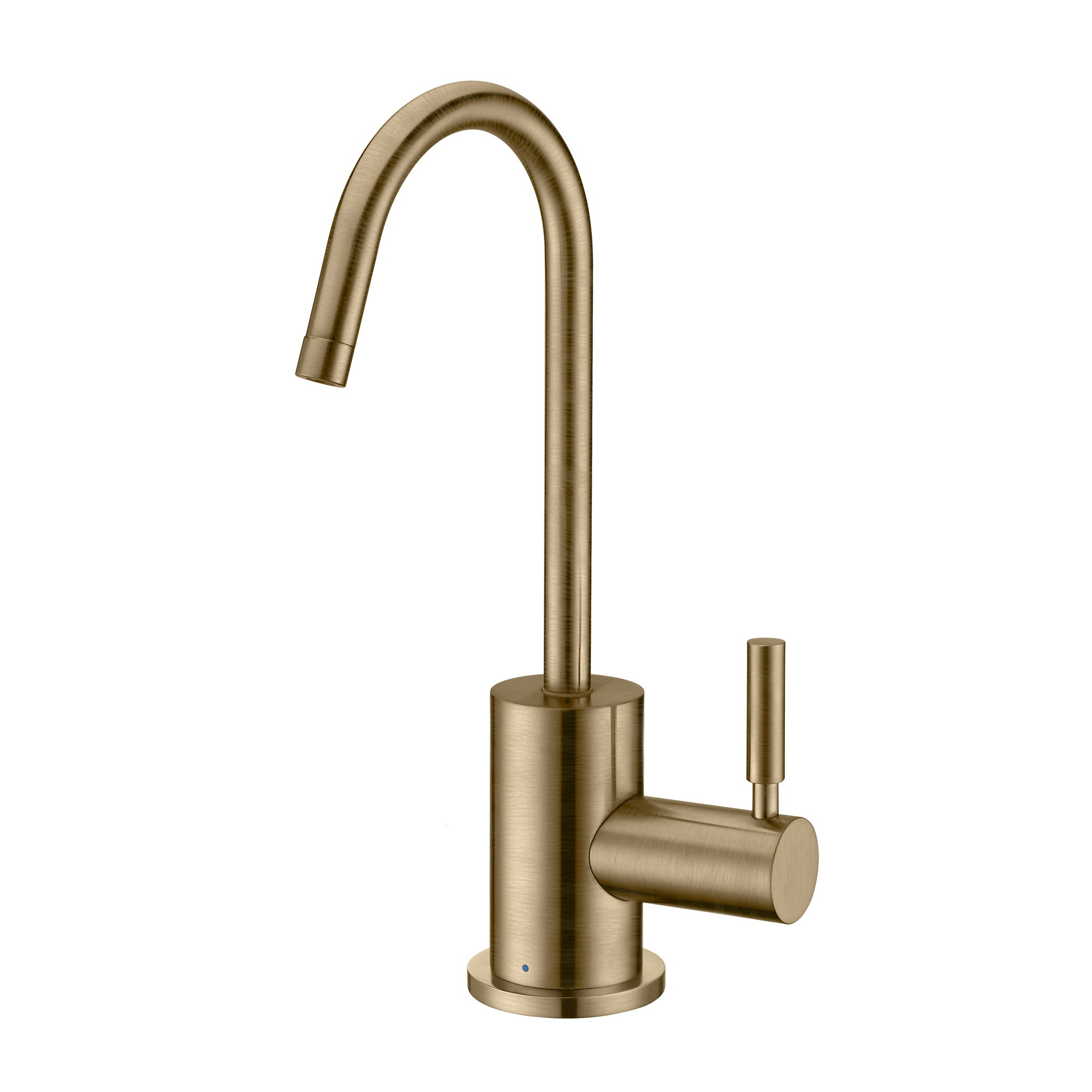 Point of Use Cold Water Drinking Faucet with Gooseneck Swivel Spout