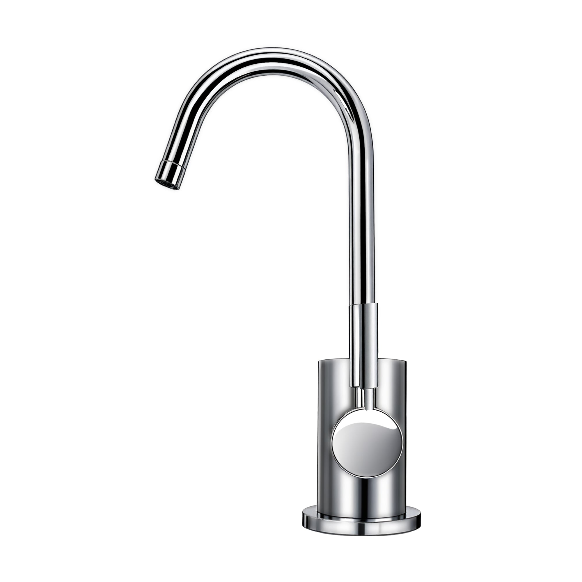 Point of Use Cold Water Drinking Faucet with Gooseneck Swivel Spout