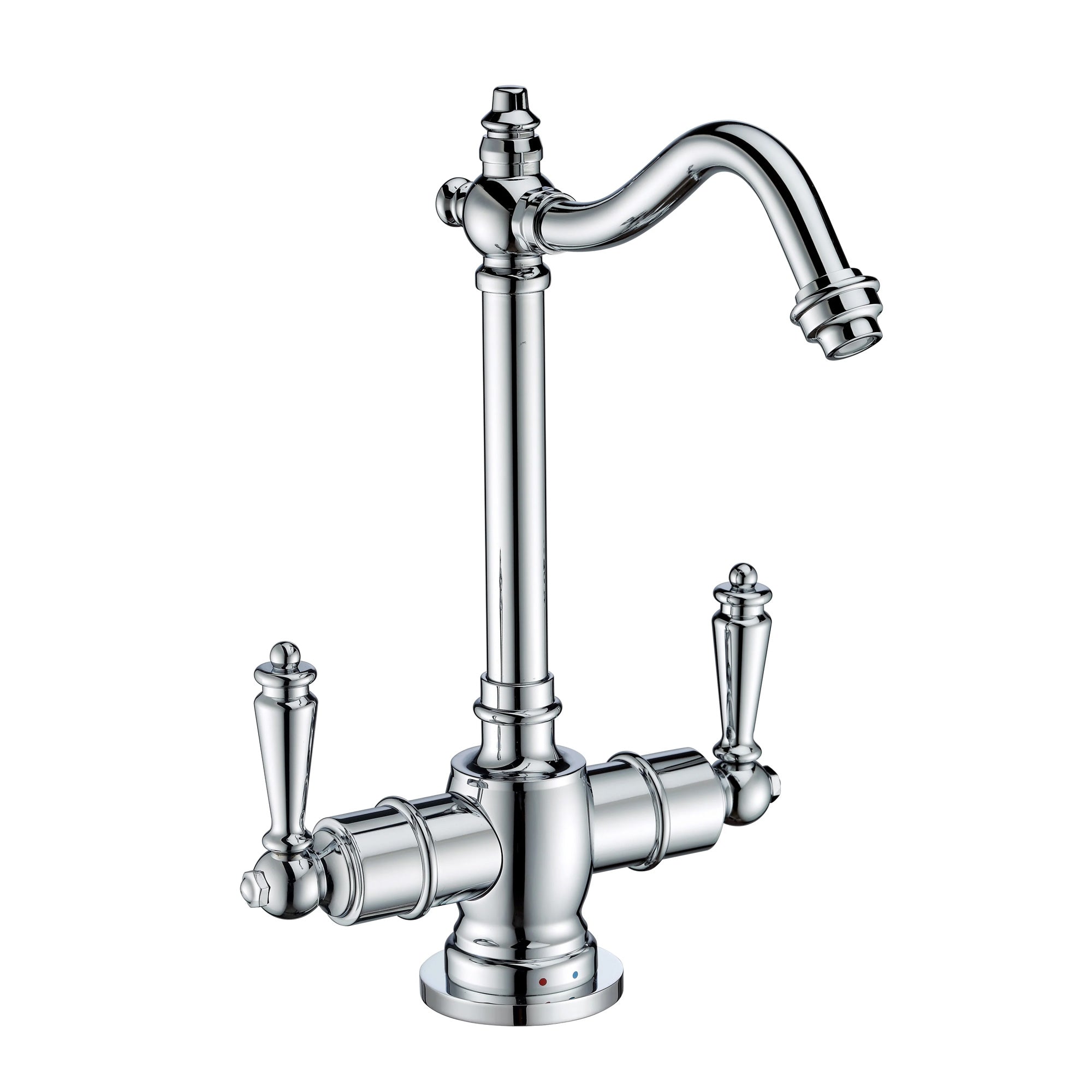 Point of Use Instant Hot/Cold Water Drinking Faucet with Traditional Swivel Spout