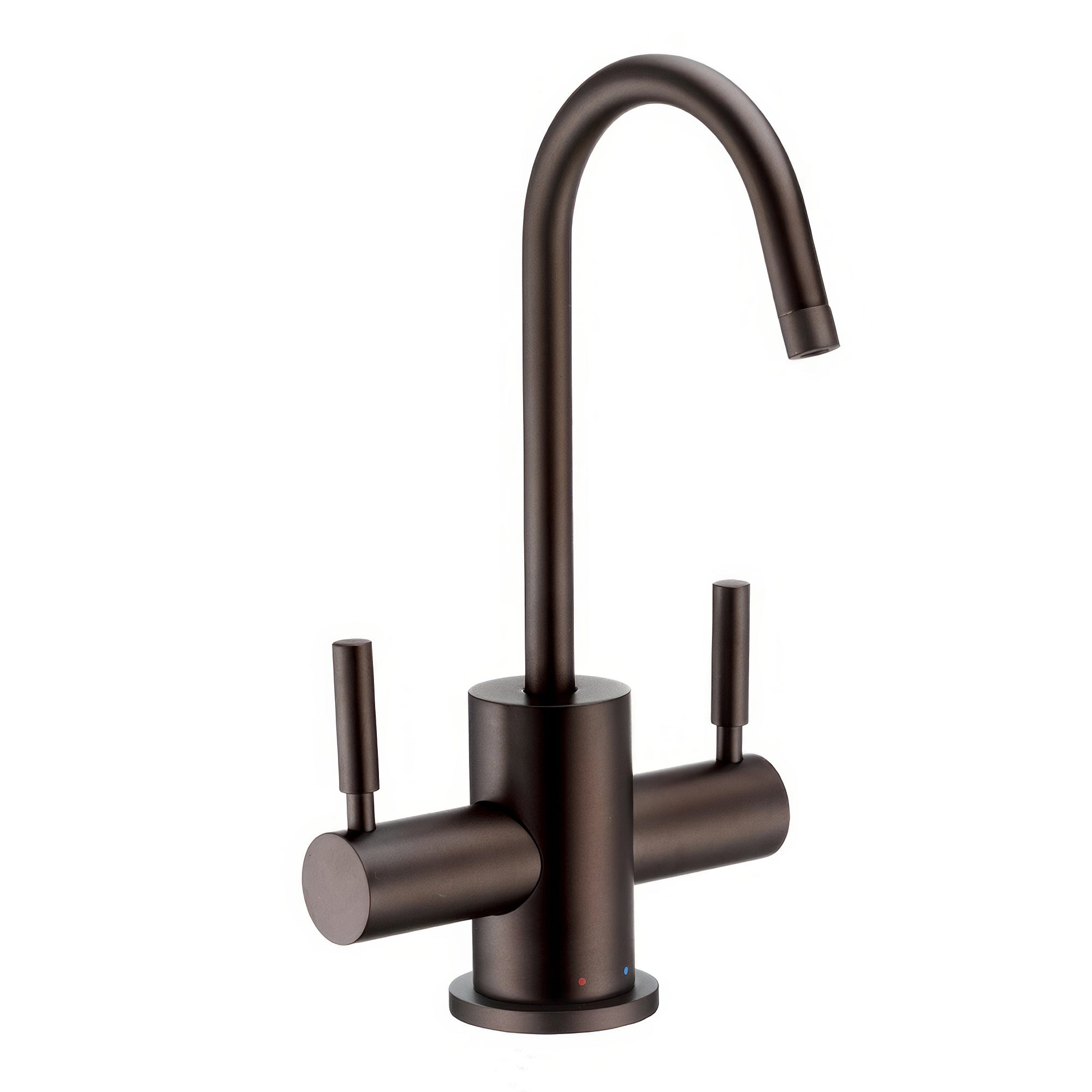 Point of Use Instant Hot/Cold Water Drinking Faucet with Gooseneck Swivel Spout