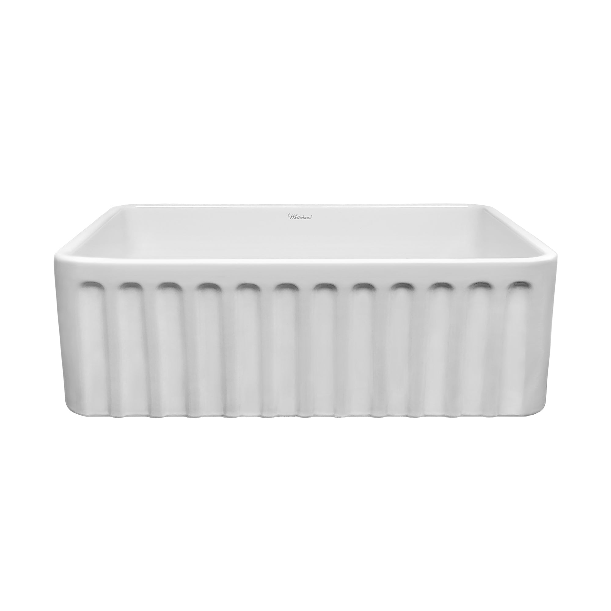 Whitehaus Collection 30 Reversible Single Bowl Fireclay Sink Set with