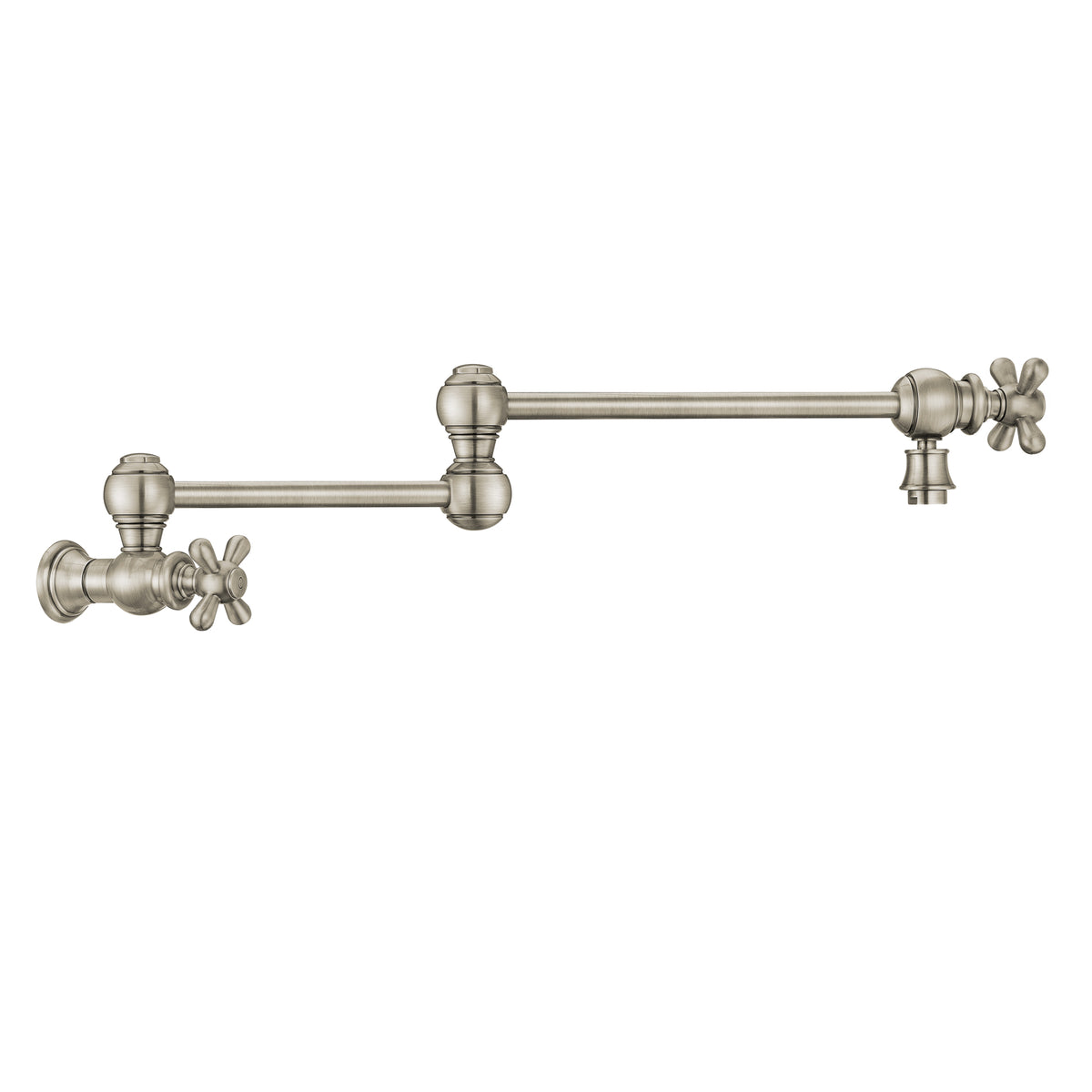 Wall Mount Retractable Swing Spout Pot Filler with Cross Handles