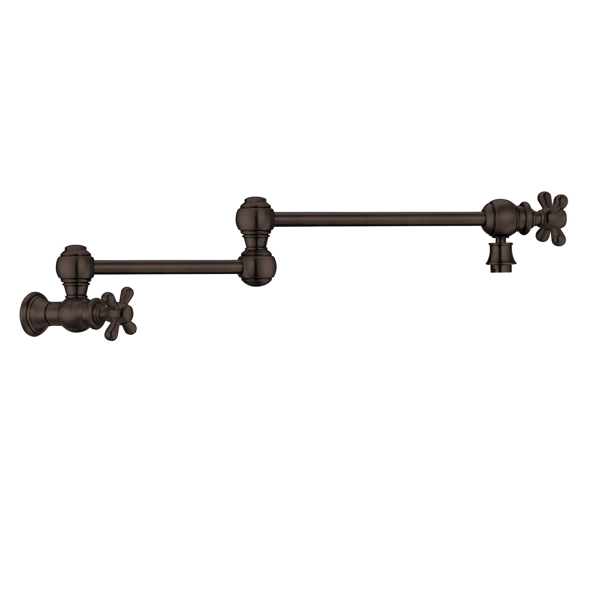 Wall Mount Retractable Swing Spout Pot Filler with Cross Handles