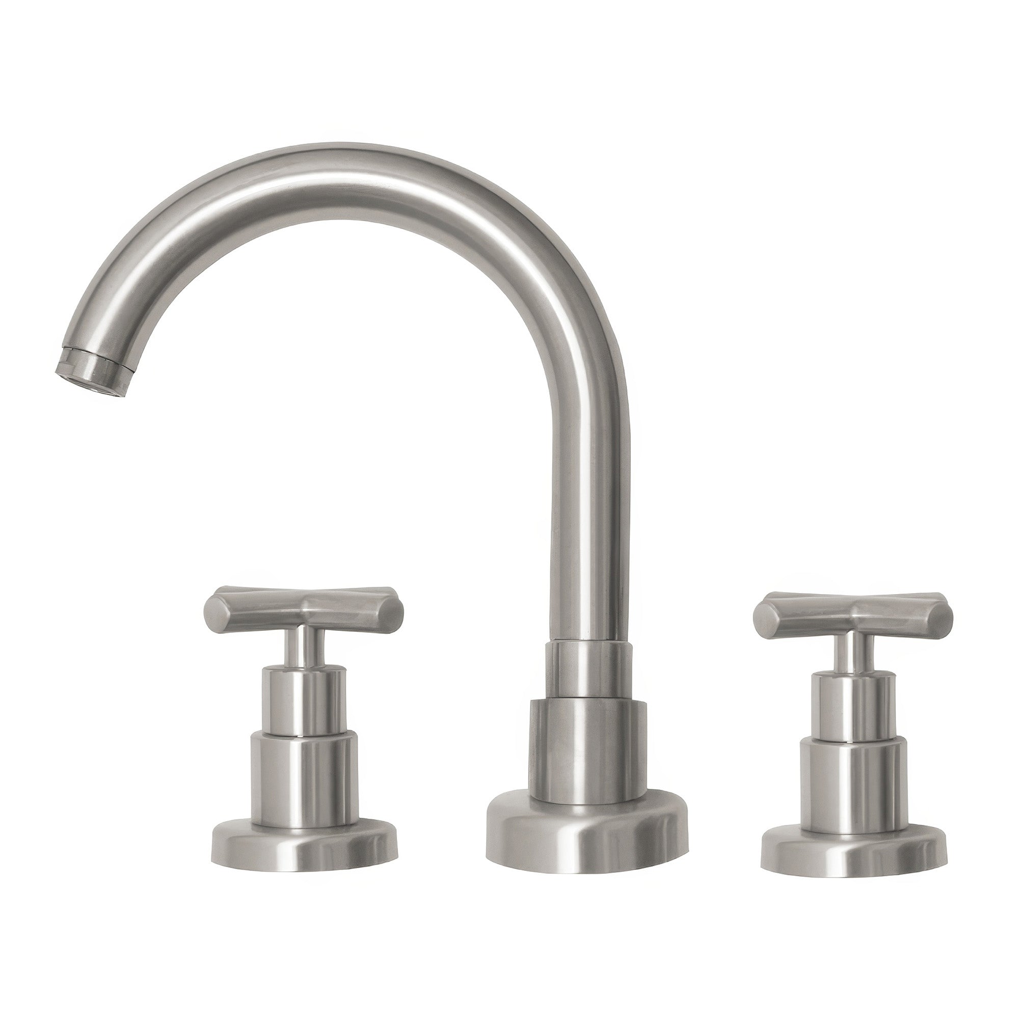 Luxe Widespread Lavatory Faucet with Tubular Swivel Spout