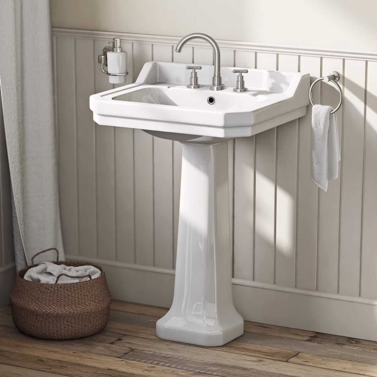J・W・ウォーターハウス Waterhouse Cross Handle Widespread Bathroom Faucet