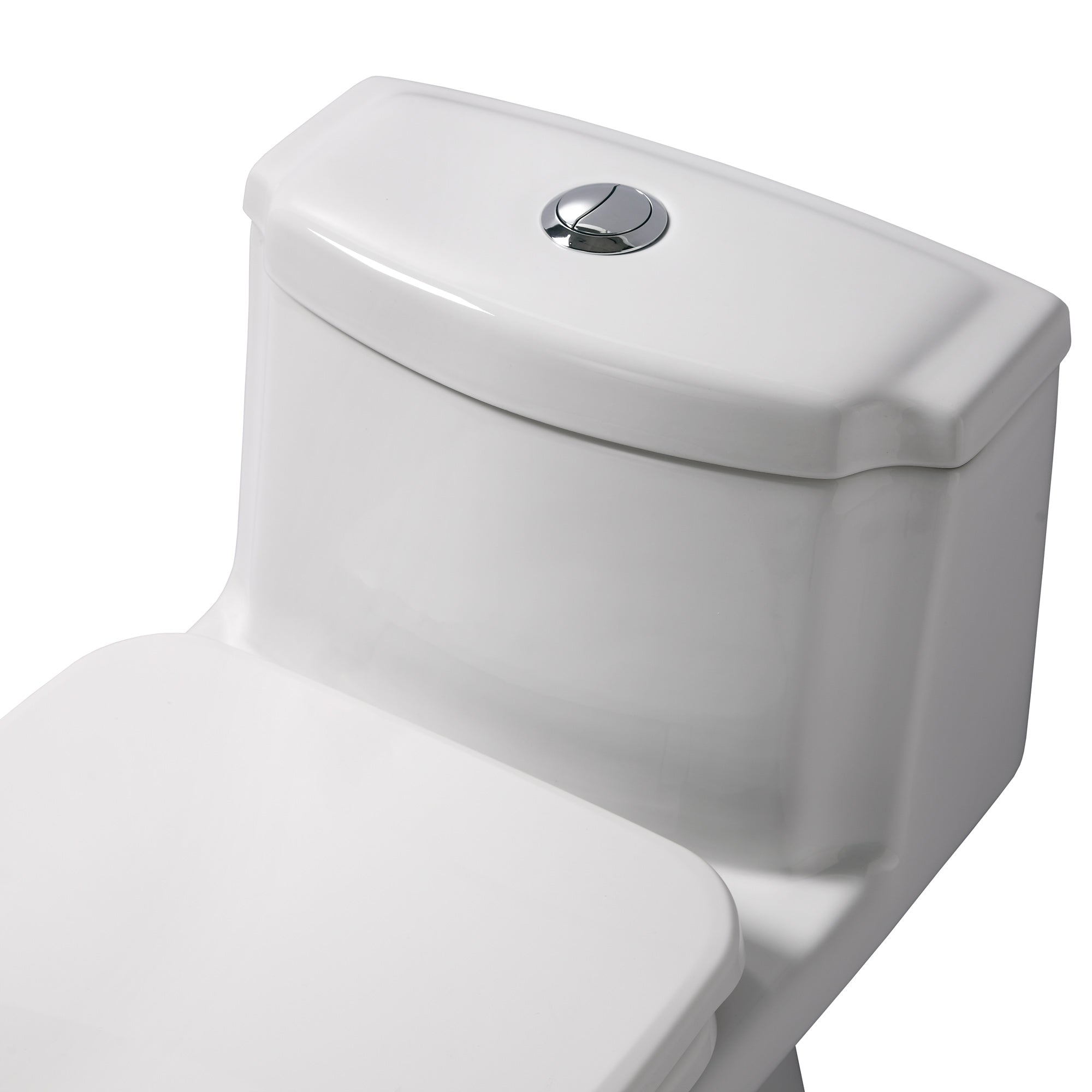 Eco-Friendly One Piece Toilet with a Siphonic Action Dual Flush System, Elongated Bowl 1.6/1.1 GPF
