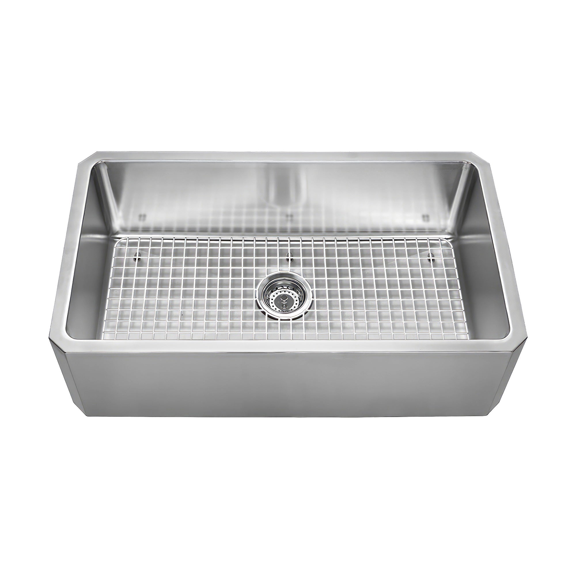 31" brushed stainless steel single bowl front apron undermount sink