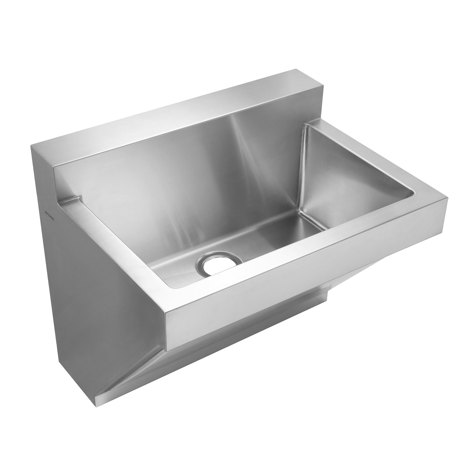 30" stainless steel commercial single bowl wall mount utility sink