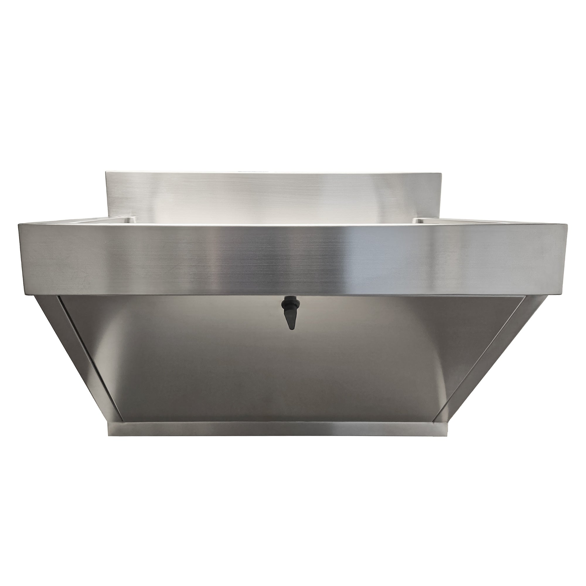 Brushed stainless steel commercial single bowl wall mount utility sink