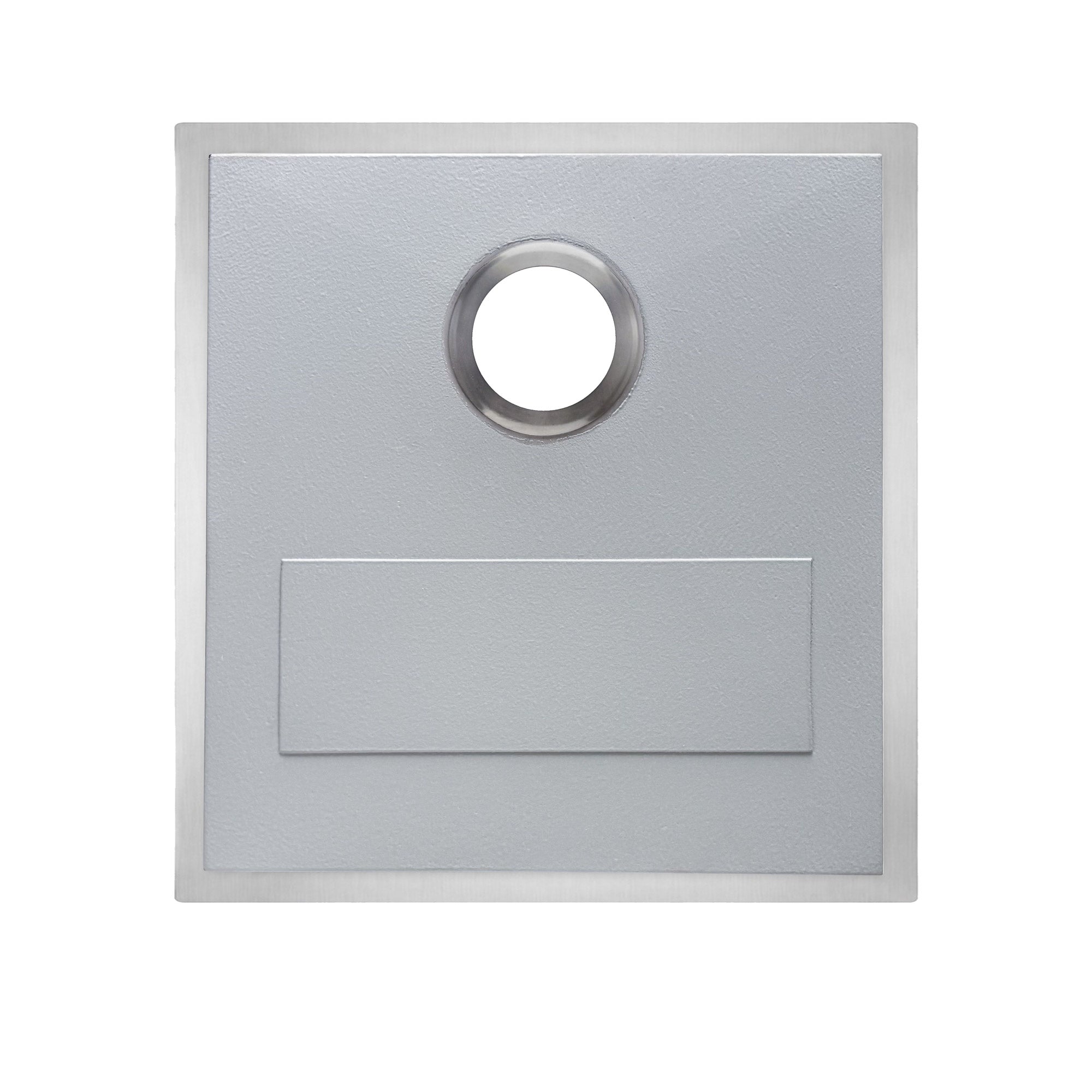Brushed stainless steel commercial single bowl undermount sink
