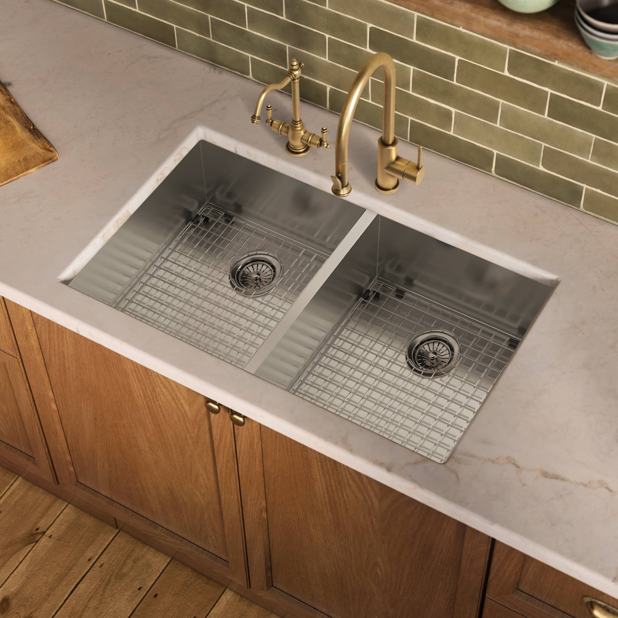 Stainless steel kitchen sink grid for model WHNCM3720EQ