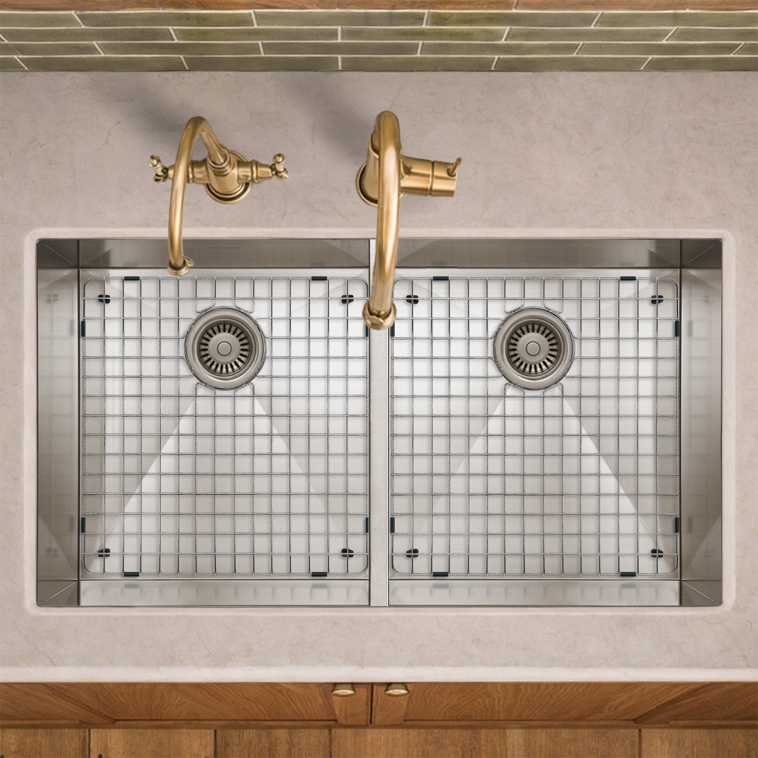Stainless steel kitchen sink grid for model WHNCM3720EQ
