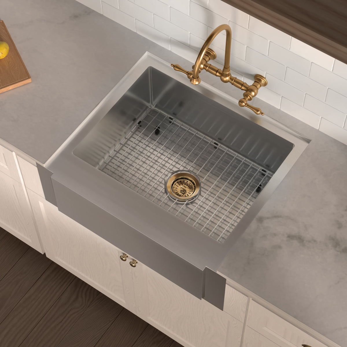 Stainless steel kitchen sink grid for sink model WHNCMAP3026