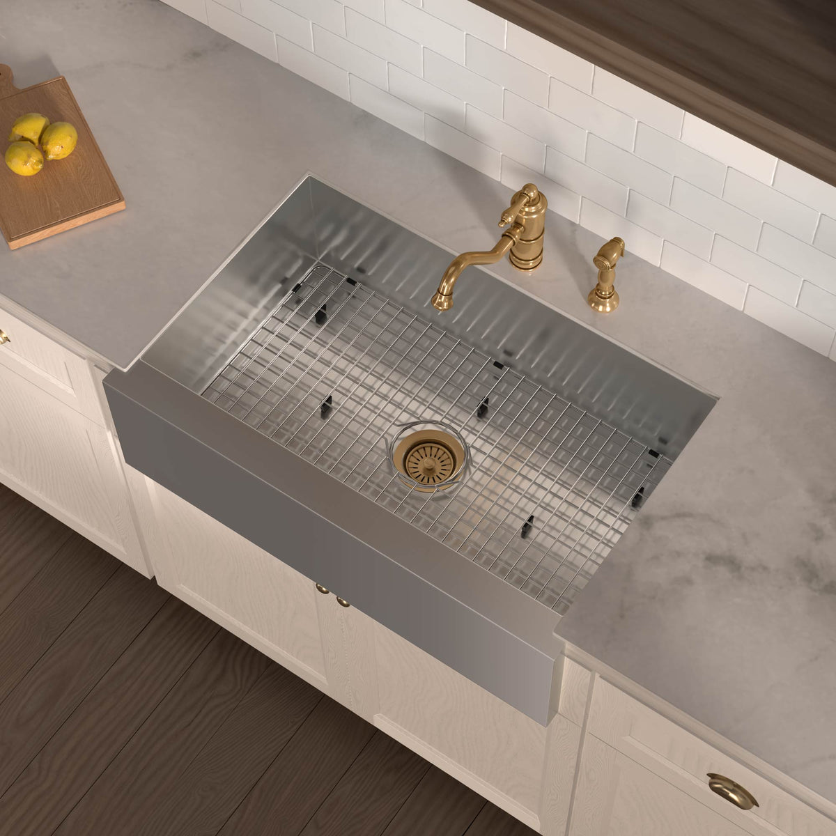 Stainless steel kitchen sink grid for model WHNCMAP3321
