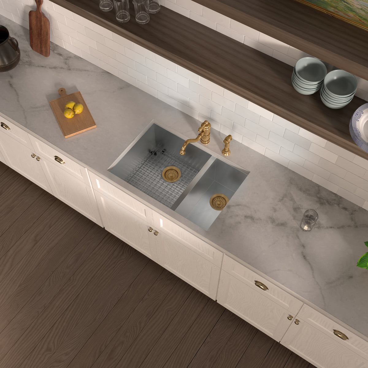 Stainless steel kitchen sink grid for model WHNCMD2920