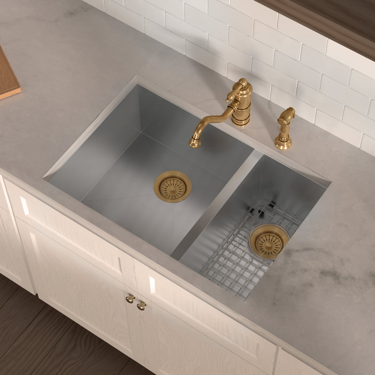 Stainless steel kitchen sink grid for model WHNCMD2920