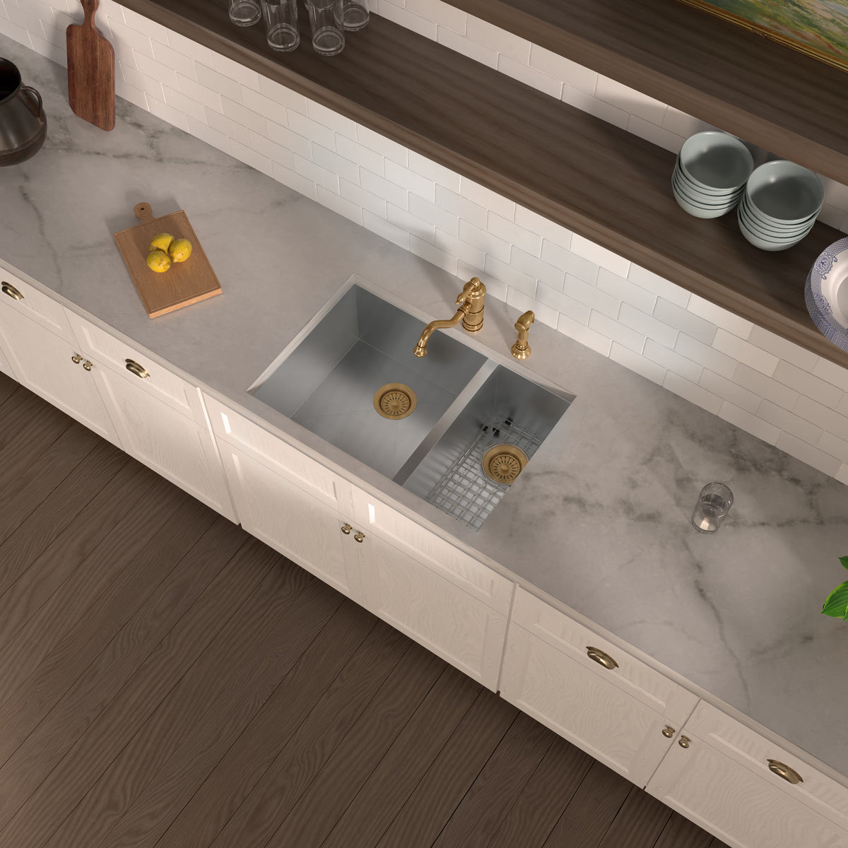 Stainless steel kitchen sink grid for model WHNCMD2920