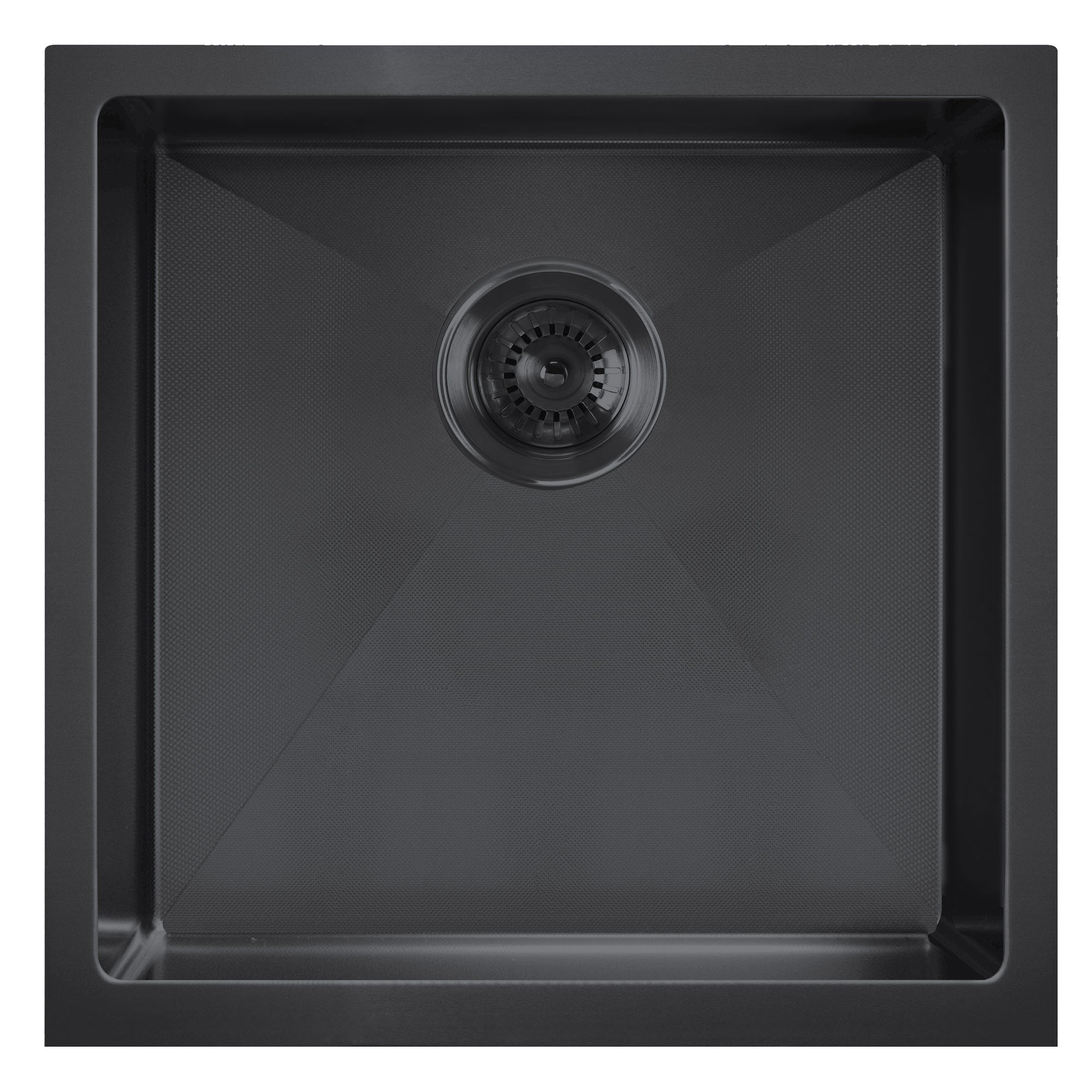 Undermount/Drop-In Single Bowl Stainless Steel Kitchen Sink Set: 16 Gauge, Linen Textured Inner Bowl