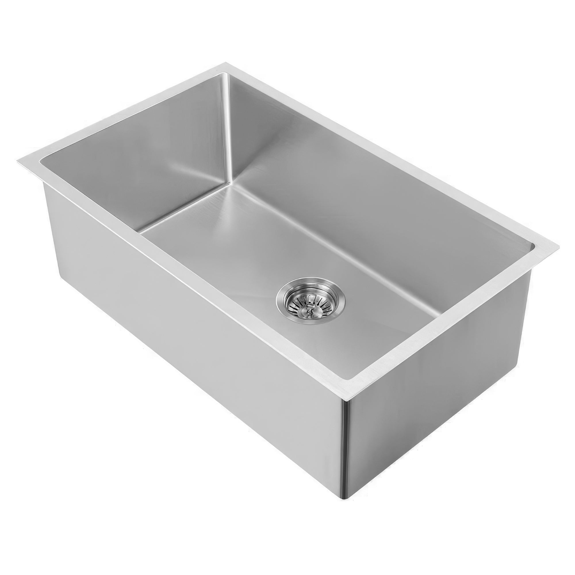 Undermount/Drop-In Single Bowl Kitchen Sink Set: 6 Gauge Frame, 16 Gauge Stainless Steel