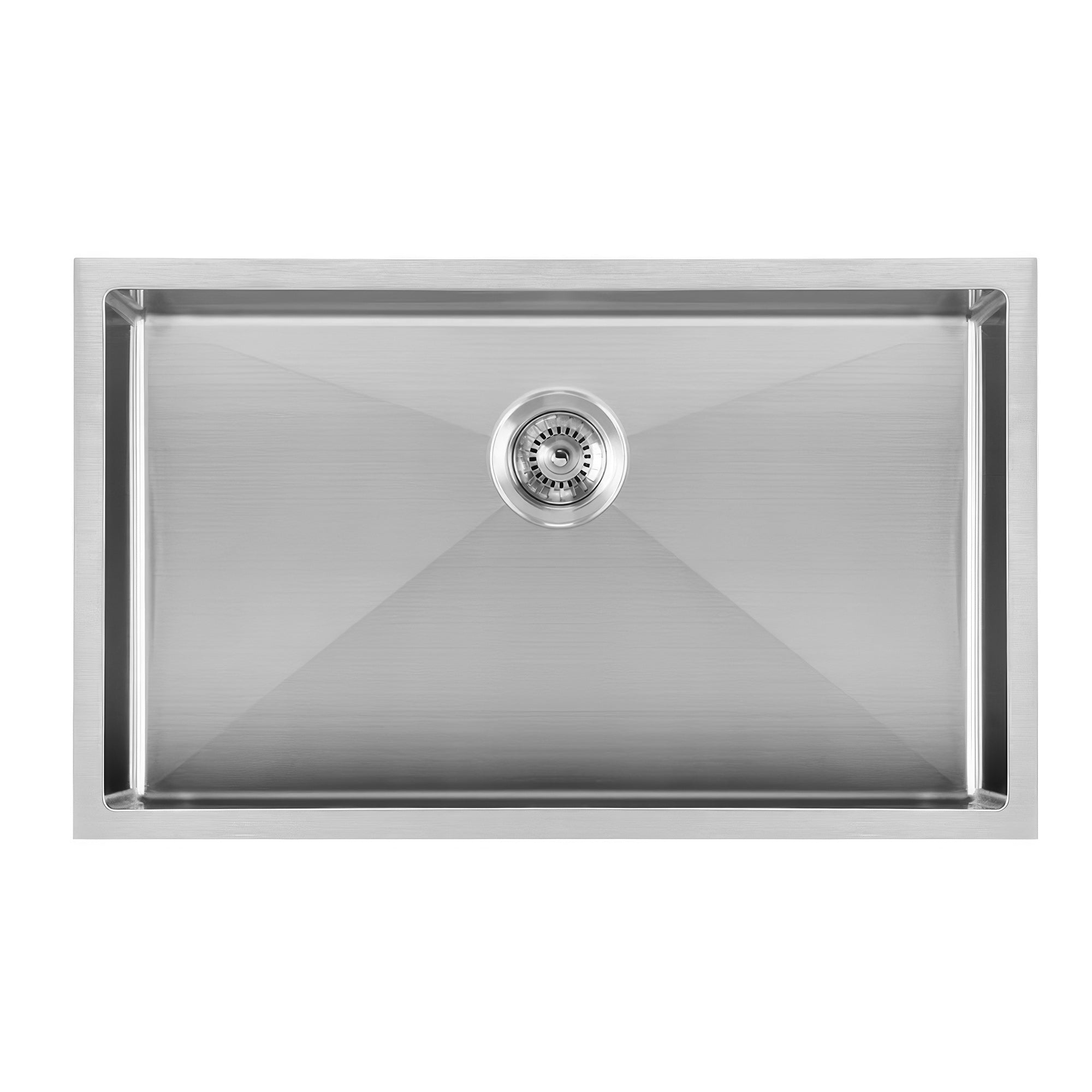 Undermount/Drop-In Single Bowl Kitchen Sink Set: 6 Gauge Frame, 16 Gauge Stainless Steel