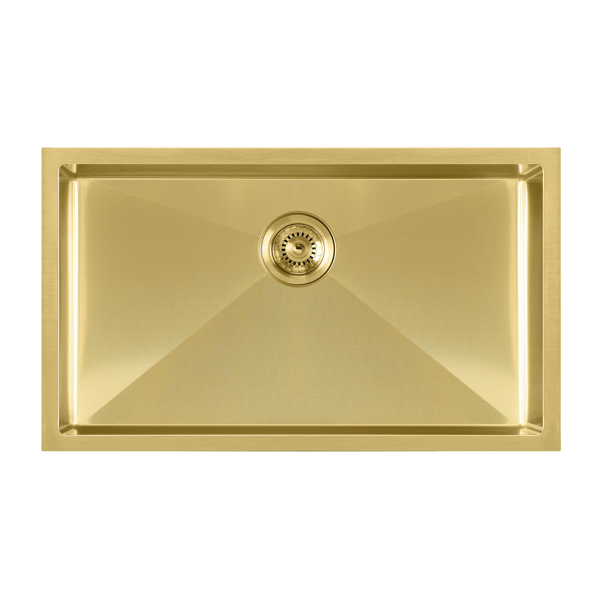 Undermount/Drop-In Single Bowl Stainless Steel Kitchen Sink Set: 16 Gauge, Linen Textured Inner Bowl