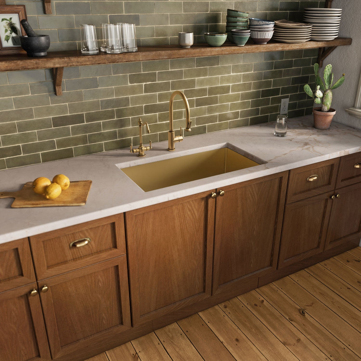 Undermount/Drop-In Single Bowl Stainless Steel Kitchen Sink Set: 16 Gauge, Linen Textured Inner Bowl