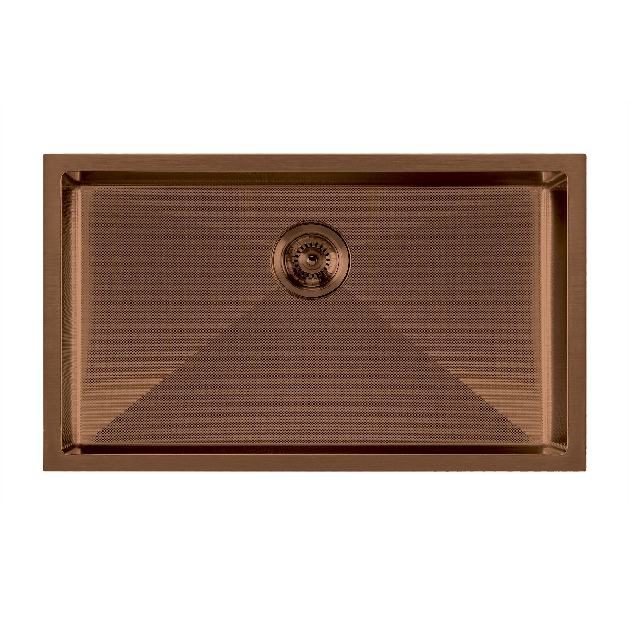 Undermount/Drop-In Single Bowl Stainless Steel Kitchen Sink Set: 16 Gauge, Linen Textured Inner Bowl