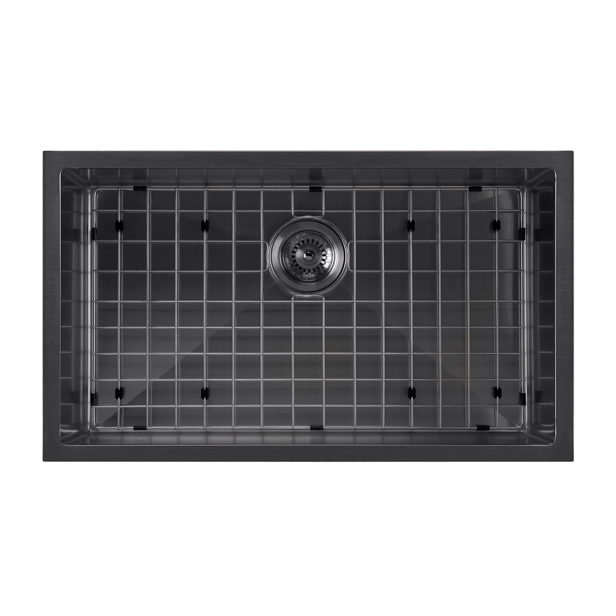 Undermount/Drop-In Single Bowl Stainless Steel Kitchen Sink Set: 16 Gauge, Linen Textured Inner Bowl